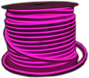 TAŚMA WĄŻ NEON FLEX 2835 120 LED 220V 230V RÓŻOWA