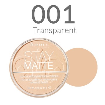 Rimmel Матирующая пудра Stay Matte 001 Прозрачная