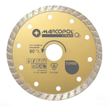 ДИСК TURBO DIAMOND fi 180X22,23 мм MARCOPOL