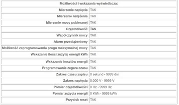 Miernik zużycia energii WATOMIERZ 3680W/16A AS2783