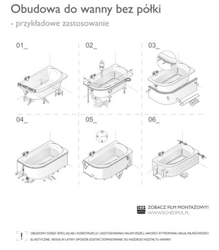 ГИБКАЯ КОНСТРУКЦИЯ ПЕНОСТРОЕНИЯ для угловой ванны.