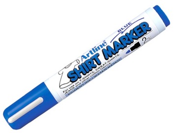 mazak marker pisak do ubrań tkanin NIEBIESKI BLUE odzieży tekstyliów Artlin
