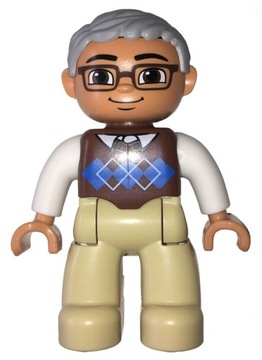 LS NOWE LEGO DUPLO FIGURKA PAN TATA DZIADEK