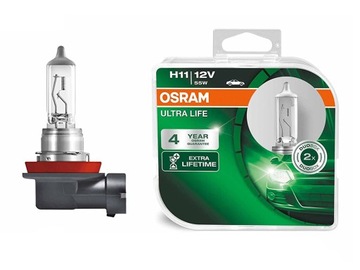 OSRAM 2x Żarówka H11 ULTRA LIFE 4 Lata Gwarancji