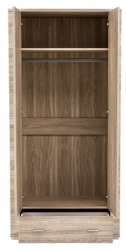 Гардероб GRESS 2д1с, дуб Сонома, БЕСПЛАТНО, быстрый