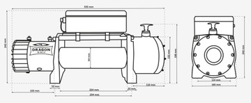 6T DRAGON WINCH 12V ELECTRIC CABLE WINCH для автоэвакуатора