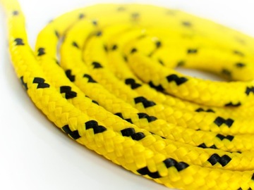 LINA Pleciona Żeglarska POLIPROPYLENOWA wytrzymała 2mm żółta LINKA 100mb