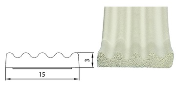 Уплотнитель оконный СД-42 15х3мм 100мб