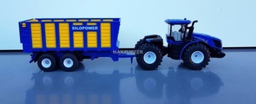 SIKU 1947 NEW HOLLAND ТРАКТОР + ПРИЦЕП 1:50