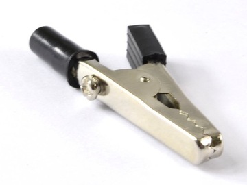 KROKODYLEK POMIAROWY CZARNY 4mm DO MIERNIKA