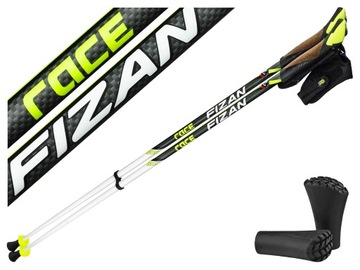 KIJKI NORDIC WALKING FIZAN CARBON RACE 80% KARBONOWE DO CHODZENIA 120 cm