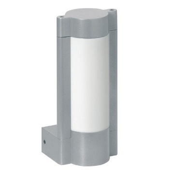 KINKIET ŚCIENNY OGRODOWY TULIP SREBRNE ALUMINIUM