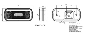 FT-130 COF LED Светодиодный фонарь для прицепа