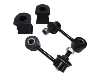 2x ŁĄCZNIK STABILIZATORA + 2x GUMA STABILIZATORA TYŁ MAZDA 6 GG GY 02-07
