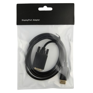 KABEL KONWERTER DISPLAYPORT DP - VGA FULLHD 1,8M