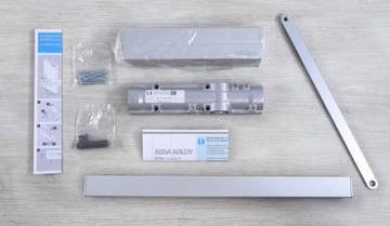 Дверной доводчик ASSA ABLOY DC500 с направляющей, серебристый