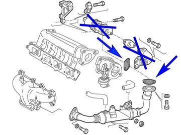 Заглушка EGR 4 мм Fiat Opel Lancia 1.9 8V JTD CDTI