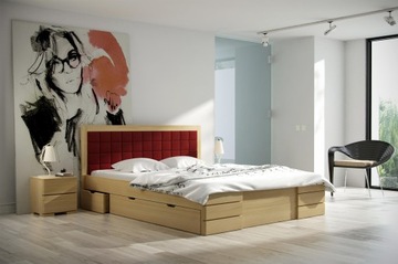 DSI - GOTLAND HIGH Pine Кровать 140x200 с ящиками