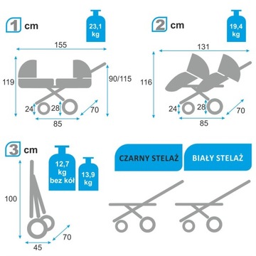 BabyActive Twinni Premium 2w1 bliźniak gratisy