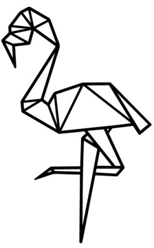 NAKLEJKI NA ŚCIANĘ GEOMETRYCZNE FLAMING 100cm
