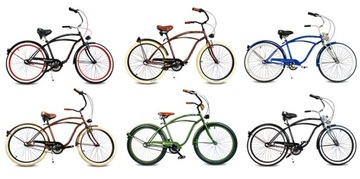 Мужской велосипед Beach Cruiser 26 дюймов ЧЕРНЫЙ RoyalBi 3 скорости Shimano Retro