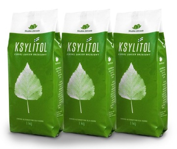 KSYLITOL FIŃSKI 3KG XYLITOL CUKIER BRZOZOWY CZYSTY