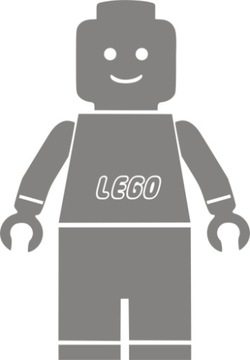 LEGO LUDZIK Z IMIENIEM NAKLEJKA POKÓJ CHŁOPCA M