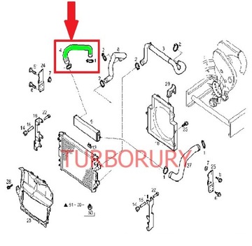 ШЛАНГ ТУРБО ИНТЕРКУЛЕРА IVECO DAILY V 3.0
