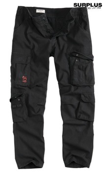 SPODNIE Slim SURPLUS AIRBORNE Slimmy CZARNE - M