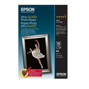 Papier foto Epson Ultra GLOSSY A4 300g 15ark.