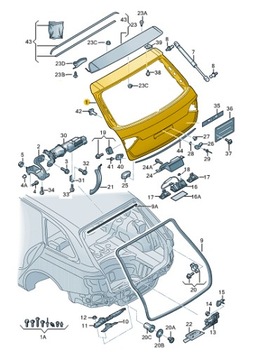 Klapa pokrywa bagażnika Audi Q5