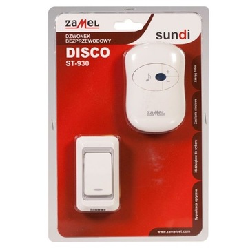 Белый беспроводной дверной звонок DISCO ST-930 ZAMEL