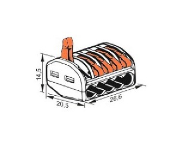 БЫСТРОСОЕДИНИТЕЛЬ УНИВЕРСАЛЬНЫЙ РАЗЪЕМ 5x0,08-4 BOX40