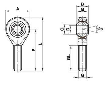 SA10 T/K Съёмная головка PGAKR 10, РЕЗЬБА ПРАВАЯ