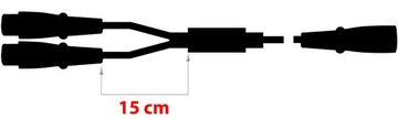 Кабель 2x XLR (F) - XLR (M) Клотц 1м