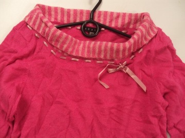 BAJECZNY różowy sweter bluzka kokardka COAST 40/42