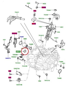 GUFERO PŘEVODOVKY ŘAZENÍ FREELANDER 2 RR EVOQUE