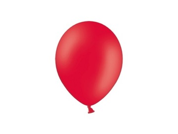 Balony czerwone 23 cm, 100 szt. urodziny, ślub