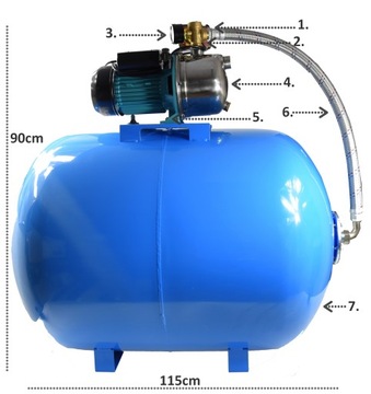 JY 1000 Комплект гидрофоров, бак Omnigena 200 л