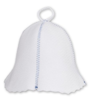 SAUNA CZAPKA FILCOWA BIAŁA - ROZMIAR 54/57 CM S/M