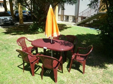 Bordowy Garden Furniture Set 6+1 Стол Стол Андрелла