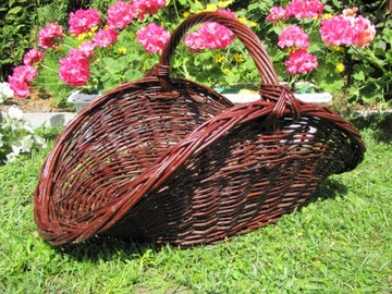 Плетеная корзина для дров Плетеный камин