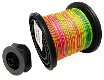 Plecionka MORSKA multicolor tęczowa kolor 0,16 mm