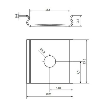 МОНТАЖНЫЙ КРОНШТЕЙН ДЛЯ ПРОФИЛЕЙ LED LINE XL