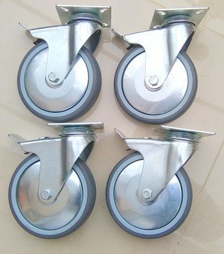 Комплект из 4 тормозов Поворотные колеса Тормоз 125 мм