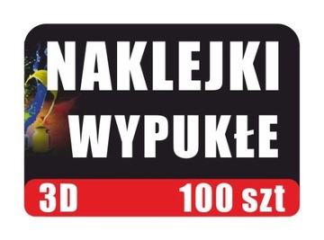 Naklejki wypukłe 3D - 100 szt Żelowe