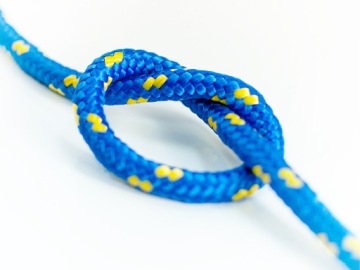 Полипропиленовая веревка 3 мм Плетеная веревка Универсальная парусная СИНЯЯ 10 м