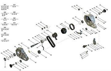 MERCEDES ML W164 GL X164 ВНЕДОРОЖНАЯ ЦЕПЬ РЕДУКТОРА