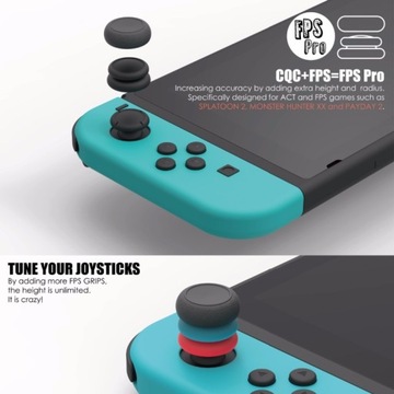 Набор аналоговых резиновых чехлов Skull&Co 6 в 1 для NS Switch Lite OLED Black