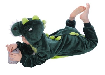 PIŻAMA DINOZAUR SMOK DZIECIĘCA ZWIERZĘTA ONESIE